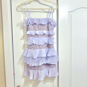 For Love and Lemons Purple Star Dress